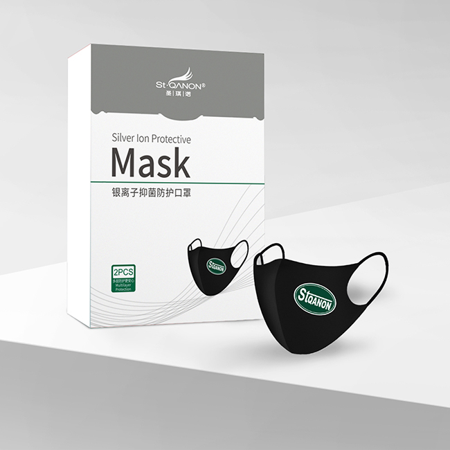 Black Color Cotton Material Protective Face Mask 