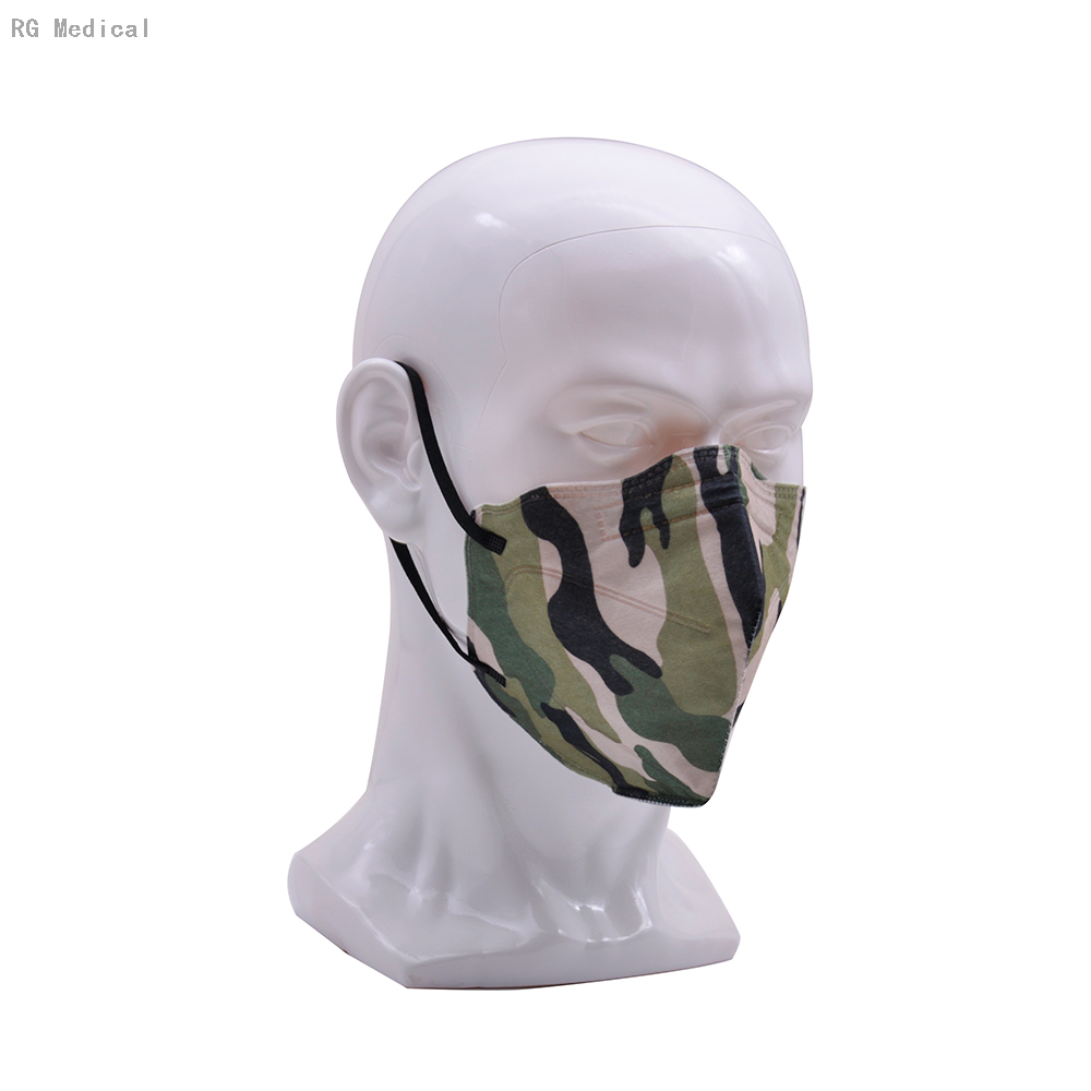 Folding Flat Anti-virus Camouflage Facial FFP2 Mask 