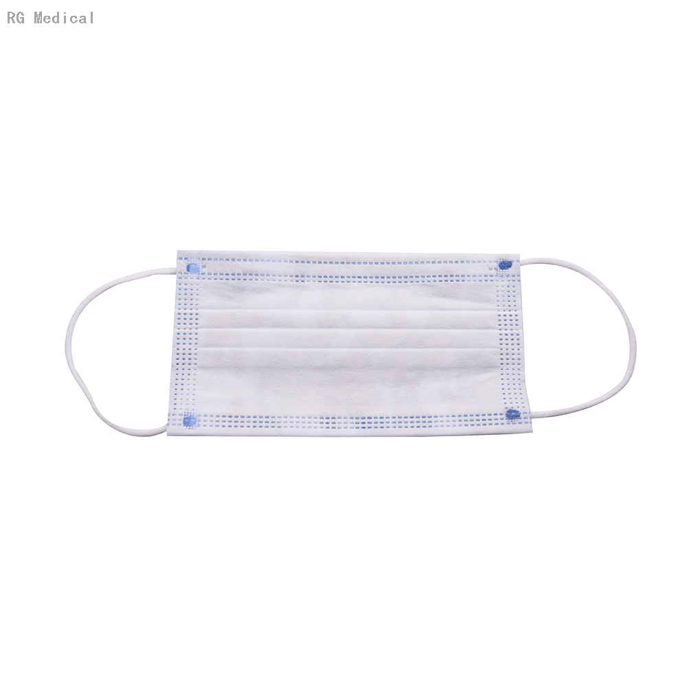 Disposable High-filtration Respirator 3Ply Blue Facial Mask 