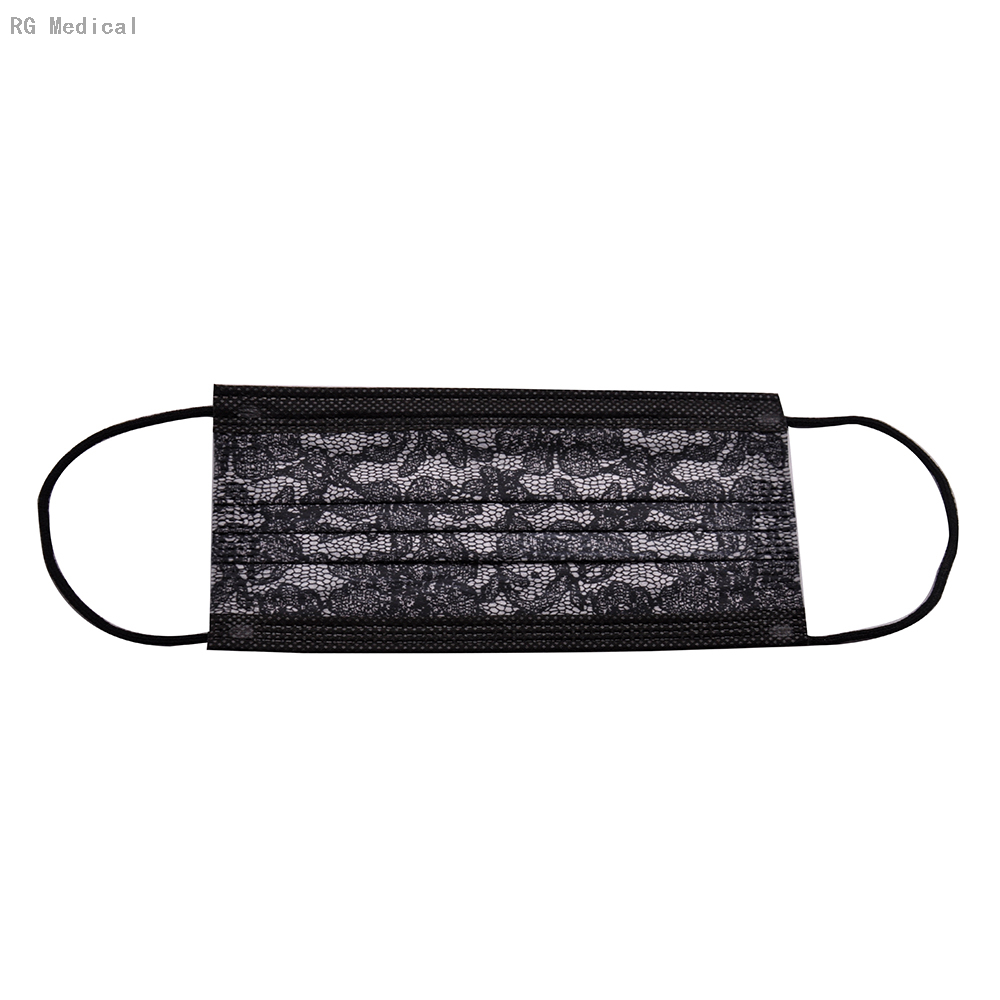 3 Layers disposable Lace Fashion surgical face Mask