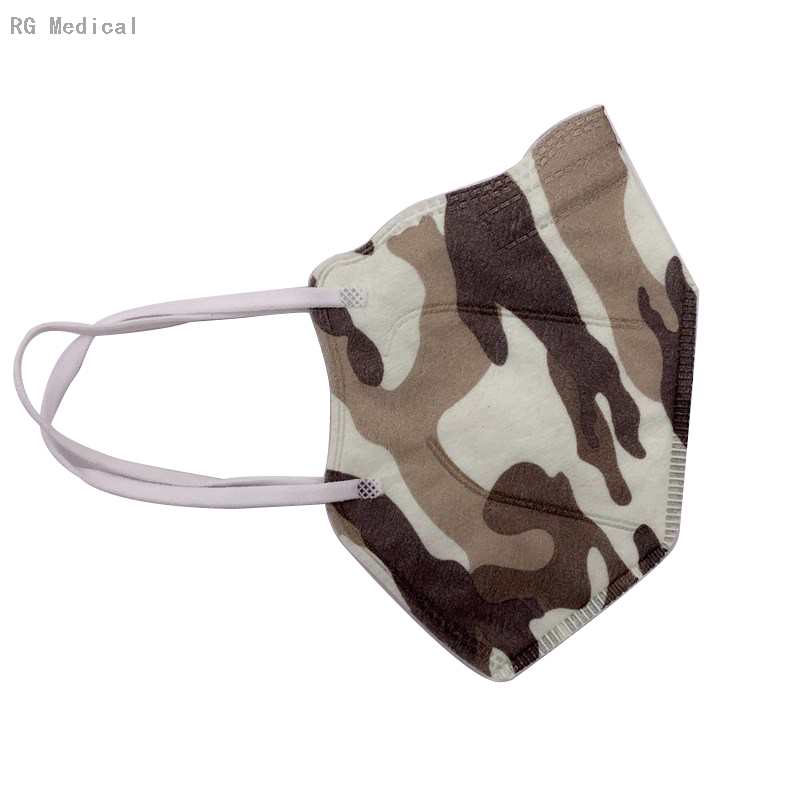 Earloop Anti-dust PM2.5 Camouflage Green Mask 