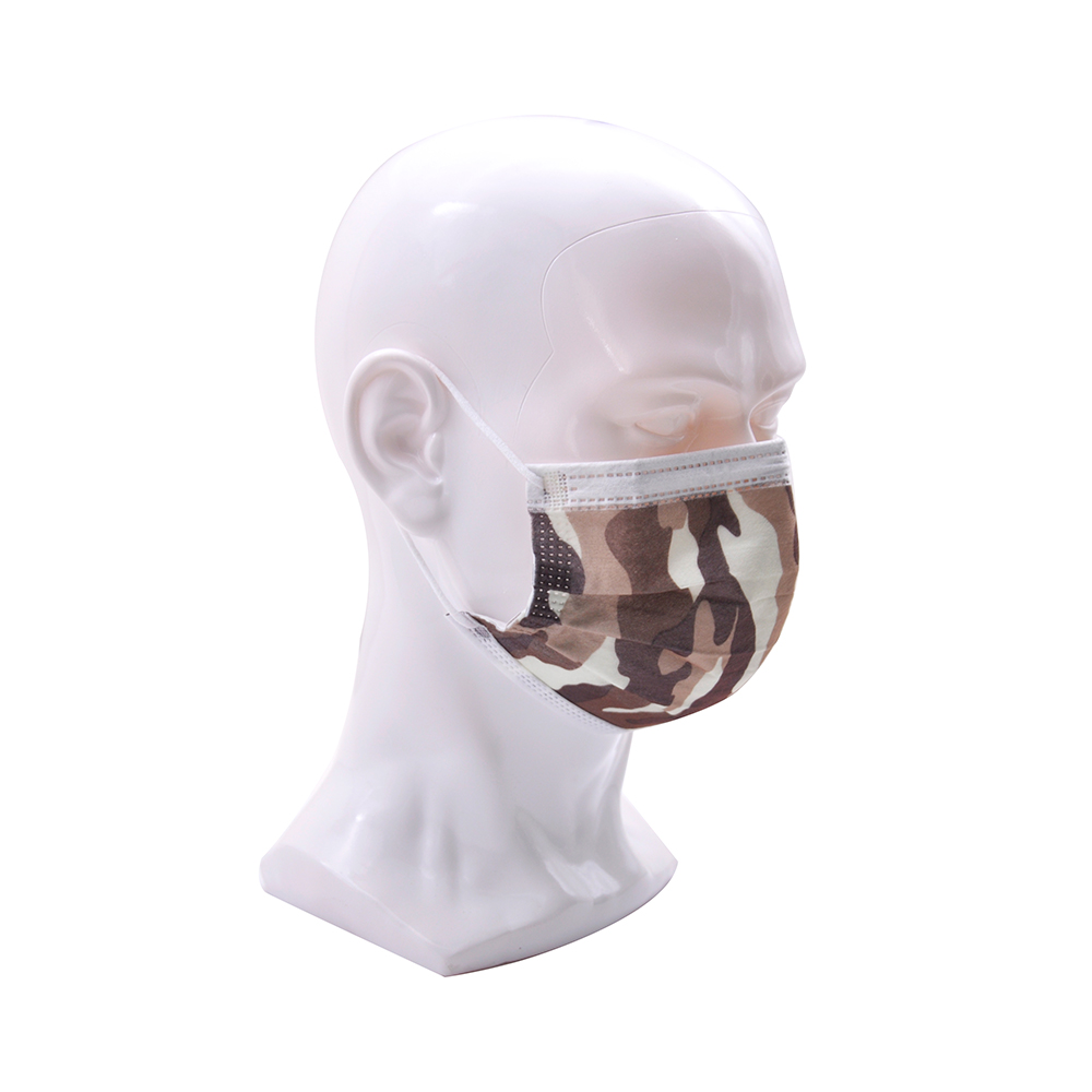 Non-woven Facial Respirator Anti-dust Mask Army Brown 