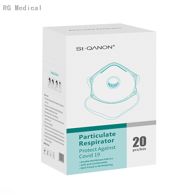 Cup Disposable Droplets Protective Respirator with Valve FFP3